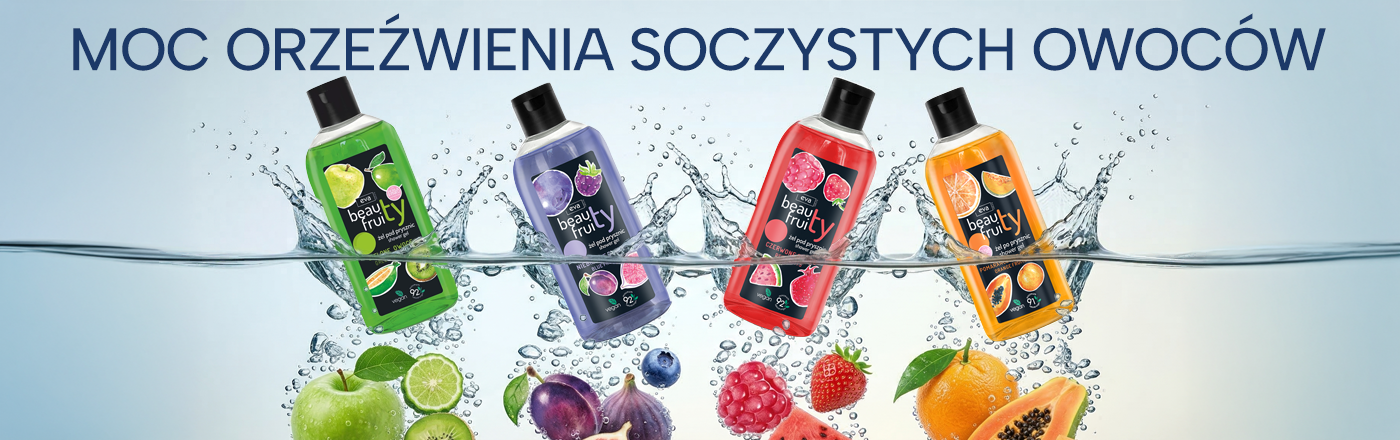 baner moc orzeźwienia soczystych owoców